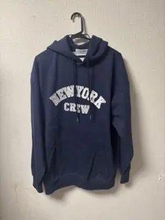 RAW STUDIO ネイビー パーカー NEW YORK CREW bboy
