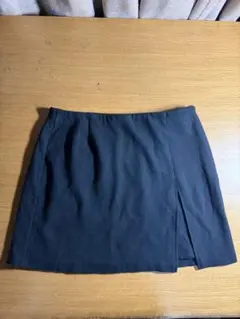 【GU スリッド入りミニスカート】XLブラック