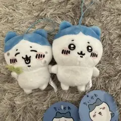 ちいかわ ハチワレがいっぱい マスコット ぬいぐるみ プライズ ぱっつん 草