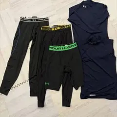 アンダーアーマー　トレーニングインナー上下5点セット　メンズ