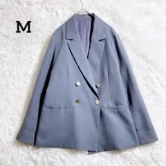ダブルジャケット ゴールドボタン テーラード きれいめ『M』 軽め ライト