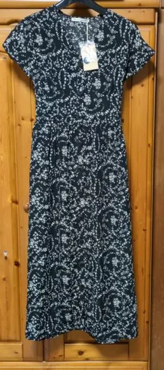 NICE CLAUP 花柄マキシワンピース