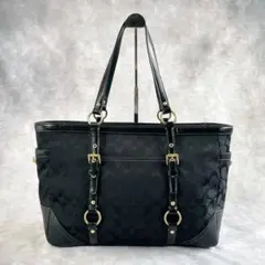y2k coach tote bag signature BLACK old