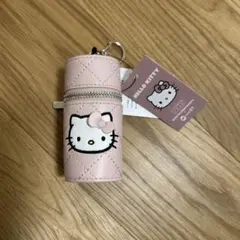 ハローキティ　キルティングリップポーチキーチャーム