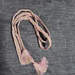 帯締め 藤色 オレンジに金ラメ 2本セット