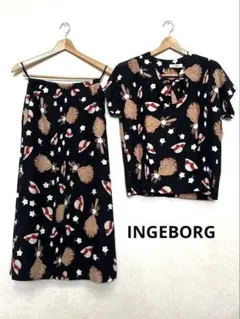 INGEBORG セットアップ 麦わら帽子柄 ブラウス &スカートのサムネイル