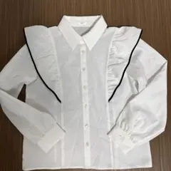 COLZA フリルブラウス 長袖 ホワイトのサムネイル