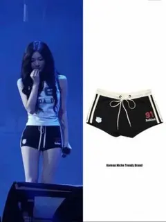 91 Badblood ブラックショートパンツ