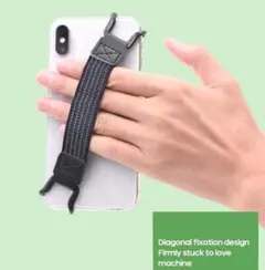 スマホ バンド ゴム 落下防止 グリップ