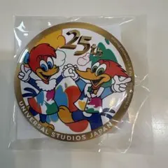 USJ 缶バッジ 25周年 ウッドペッカー ユニバ 限定 - メルカリ