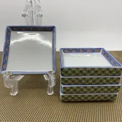 有田焼 龍峯窯 角皿 5枚 小皿 豆皿のサムネイル