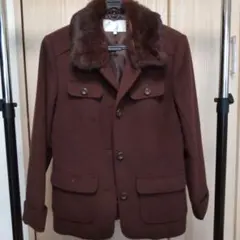 レディース Pコート ブラウン 9ABR Mサイズ