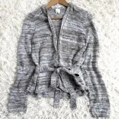 【美品】近年モデル　Max Mara コットンニットカーディガン ベルト付きのサムネイル