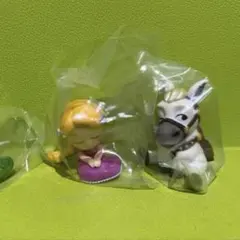 肩ズン塔の上のラプンツェルガチャ　ガチャガチャ　2点セット