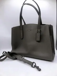 【29628】COACH コーチ　2WAYショルダー トートバッグ　グレー