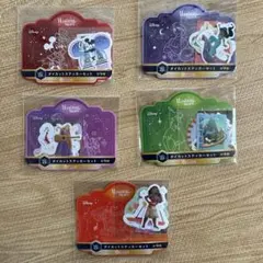 Disney Happyくじ　ダイカットステッカーセット　5種類