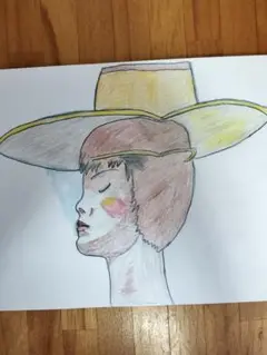 夏の終わり　色鉛筆画