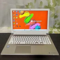 爆速SSD512&メモリ16☆i7✨美しいゴールド♪第7世代！カメラ！Win11