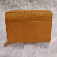 エキゾチックレザー オーストリッチ コンパクトウォレット