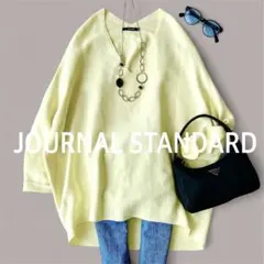 美品◆ジャーナルスタンダード　Vネック　ニットプルオーバー　ゆったり　洗える