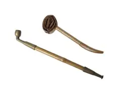 煙管　キセル　美品　ヴィンテージ　作者　刻印　レトロ 昭和期 純銀製キセル 刻印あり 時代物煙管｜Yahoo!フリマ（旧