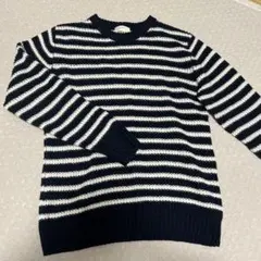 BACK NUMBER ボートネックセーター L