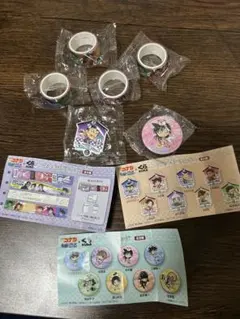 名探偵コナン マスキングテープ4個　缶バッジ1個　キーホルダー1個　くら寿司