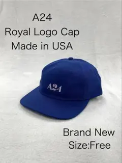 公式 新品 A24 キャップ　ブルー 帽子のサムネイル