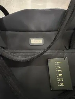 LAUREN RALPH LAUREN ブラック トートバッグ