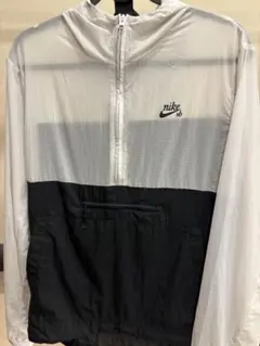 Nike SB フード付きウィンドブレーカー M ホワイト/ブラック