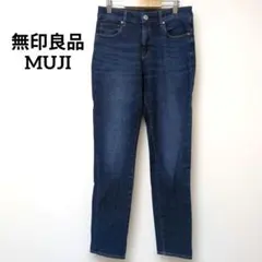 7-1【無印良品】スリムストレートパンツ　デニムパンツ　ストレッチのサムネイル