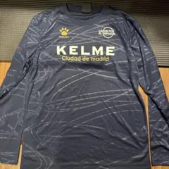 ケルメ フットサルシャツ KELME 長袖シャツ XL ネイビー