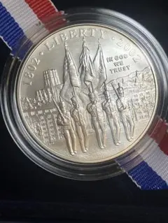 1989年製 アメリカ合衆国 連邦議会 200周年記念銀貨 美品 保証書付き 1989年製 アメリカ合衆国 連邦議会 200周年記念銀貨 美品 保証書付き