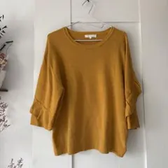 grove 黄色ニット