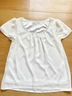 お値下げ‼️Rope Picnic 白フリル袖ブラウス 　　size 38