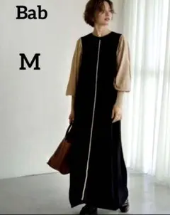 Bab Bou Jeloudバルーン袖 ニットロングワンピース M