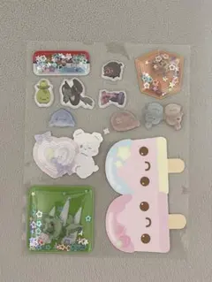 ボンボンドロップシール　ふわふわドロップシール　海の生き物　メリング　ポケモン