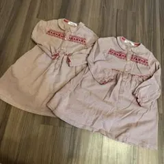 familiar ワンピース 110 双子　セット