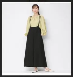 GU 2wayストラップサロペットワイドパンツ Sサイズのサムネイル