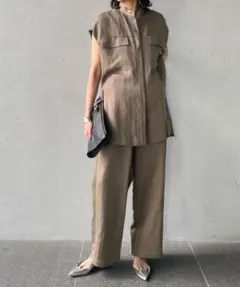 1er Arrondissement テンセル リネン トップス カーキ - メルカリ