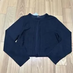 新品☆コムサイズム　黒　長袖ボレロ160㎝