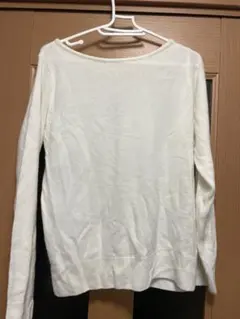 神戸レタス ニット 薄手 白 アイボリー 春ニット