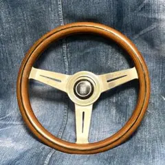 NARDIコラボステアリング クラシックウッド ブラック 38パイ 車好きがこだわる】NARDIコラボステアリング クラシックウッド