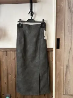 【かりめん様専用】vin ヴィンテージライクレザーIラインスカート ヤマダヤ