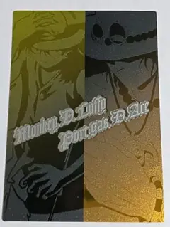 ONE PIECE エッチングカード ルフィ＆ エース N-11