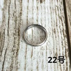 メンズ レディース リング 指輪 シンプル 鏡面 チタン4 22号 管理s25