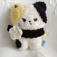 zeroni rinini ゼロニ　リニニ　ぬいぐるみ用　お花付きマフラー　黒