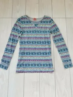 キューブシュガー　総柄ロンT②