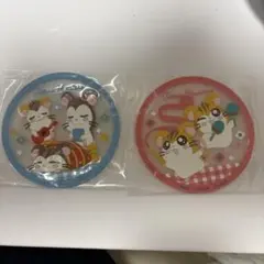 【24時間以内発送】 とっとこハム太郎 クリアラバーコースター 2個セット