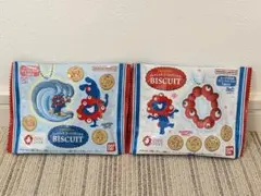 【未開封】ミャクミャク ぷっくり半立体ラバーマスコット付きビスケット 2個セット